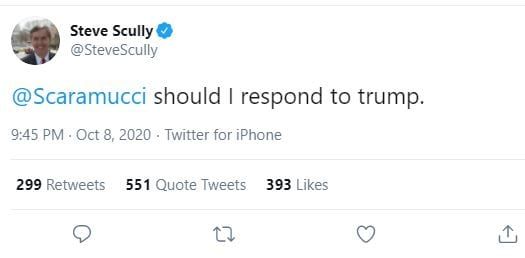 Scully deleted Tweet to Scaramucci
