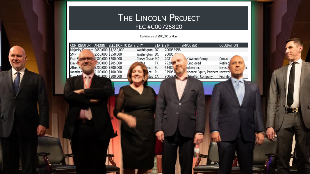 FEC Filings reveal that the "saviors" of the Republican party known as The Lincoln Project received over $80M from Democrats, and failed to deliver any results.